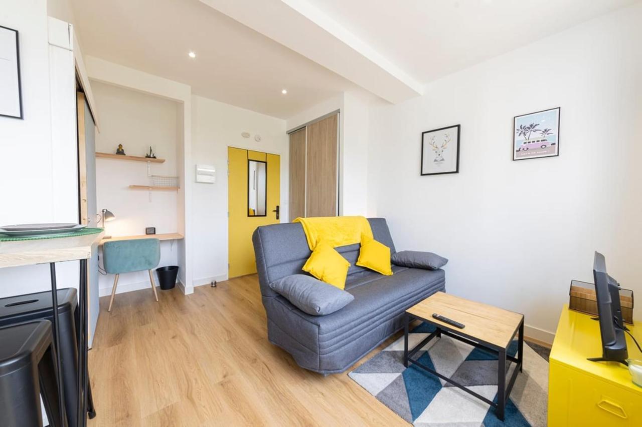 Le Yellow, Studio Renove, Tout Confort, Jardin Apartment Saint-Jacques-de-la-Lande Exterior foto