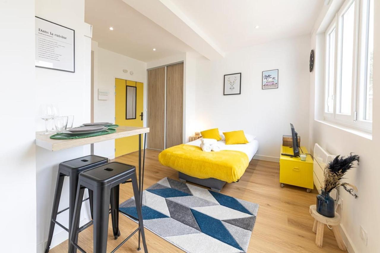 Le Yellow, Studio Renove, Tout Confort, Jardin Apartment Saint-Jacques-de-la-Lande Exterior foto